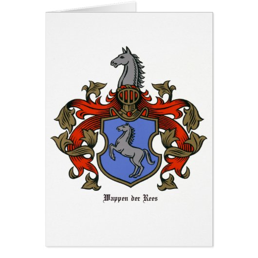 The Rees Coat of Arms Cards (Front)