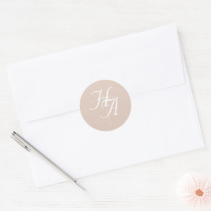 The Refined Catholic Wedding Classic Round Sticker