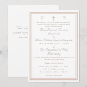 The Refined Catholic Wedding Invitation