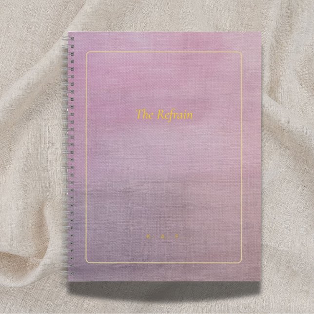 The Refrain | Personalized Mauve Poem Notebook (Creator Uploaded)