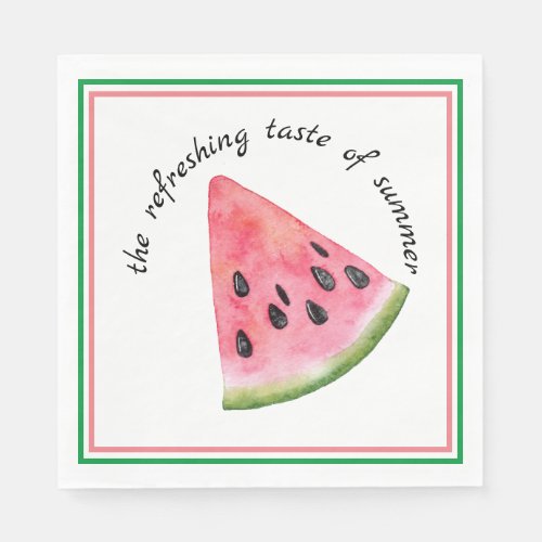 The Refreshing Taste Of Summer Paper Napkin