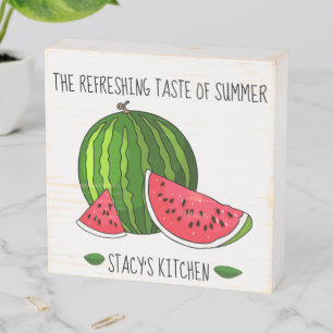 The Refreshing Taste Of Summer Wooden Box Sign