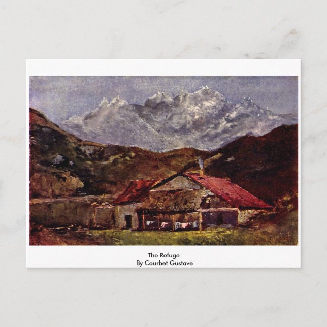 The Refuge By Courbet Gustave Postcard (Front)