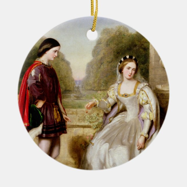 The Refusal (oil on canvas) Ceramic Ornament (Front)