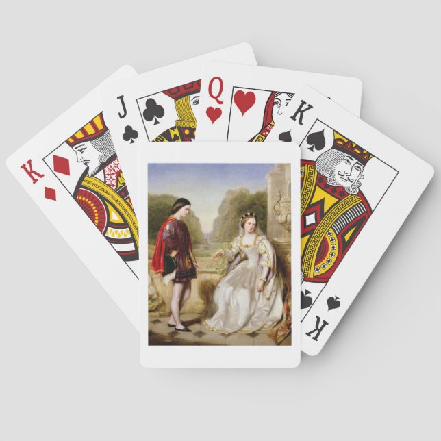 The Refusal (oil on canvas) Poker Cards (Back)