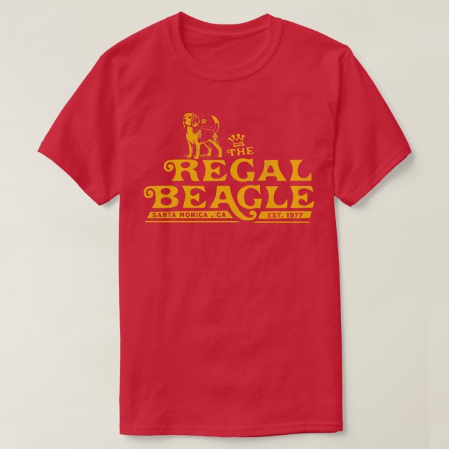 The Regal Beagle Santa Monica CA T-Shirt (Design Front)