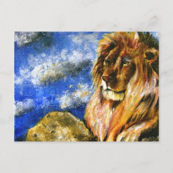 The Regal Lion Postcards by jaisjewels at Zazzle