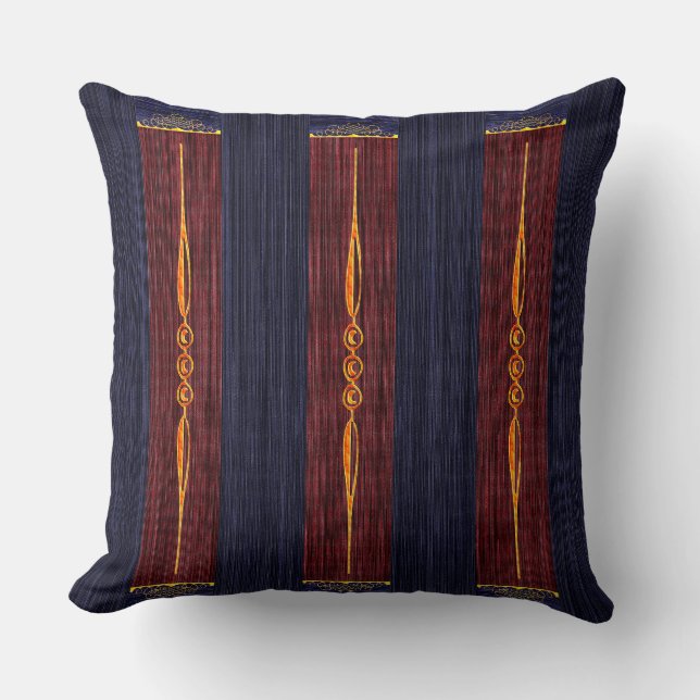The Regal Tastes of George Washington Throw Pillow (Front)