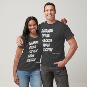 The Regulars of Amanda Lexie Names T Shirt