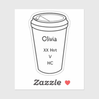 The Regulars of Amanda Lexie Olivia Coffee Sticker