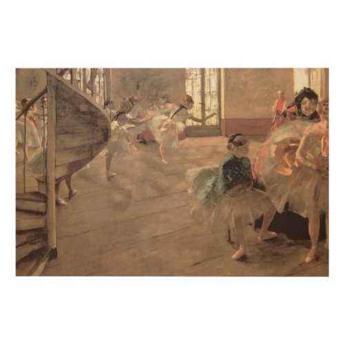 The Rehearsal by Edgar Degas Vintage Ballet Art