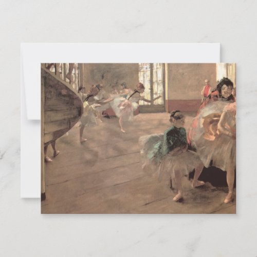The Rehearsal by Edgar Degas Vintage Ballet Art