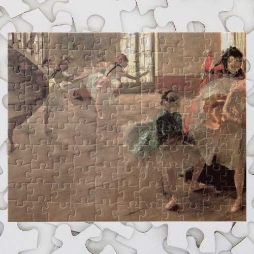 The Rehearsal by Edgar Degas Vintage Ballet Art Jigsaw Puzzle
