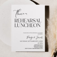 The Rehearsal Luncheon Wedding Rehearsal Luncheon