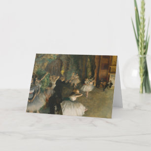 The Rehearsal of the Ballet Onstage Edgar Degas Card
