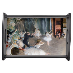 The Rehearsal Onstage, Edgar Degas Serving Tray