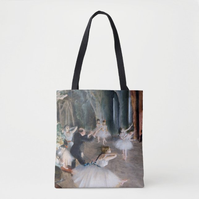 The Rehearsal Onstage, Edgar Degas Tote Bag (Front)