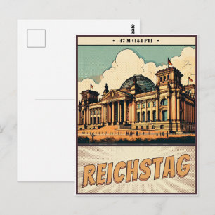 The Reichstag - Platz der Republik in berlin Postcard