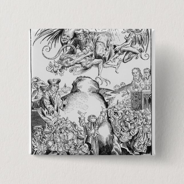 The Reign of Antichrist Button (Front)