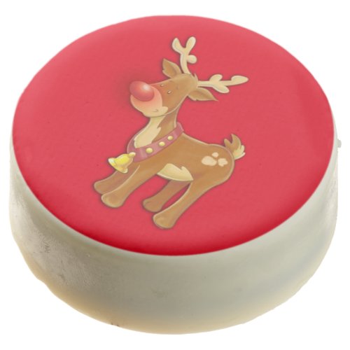 the Reindeer Red Chocolate Dipped Oreo