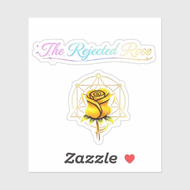 The Rejected Rose: Official Yellow "Mom's Choice"  Sticker (Sheet)