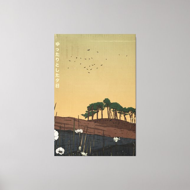 The Relaxing Evening Sunset Canvas Print (Front)
