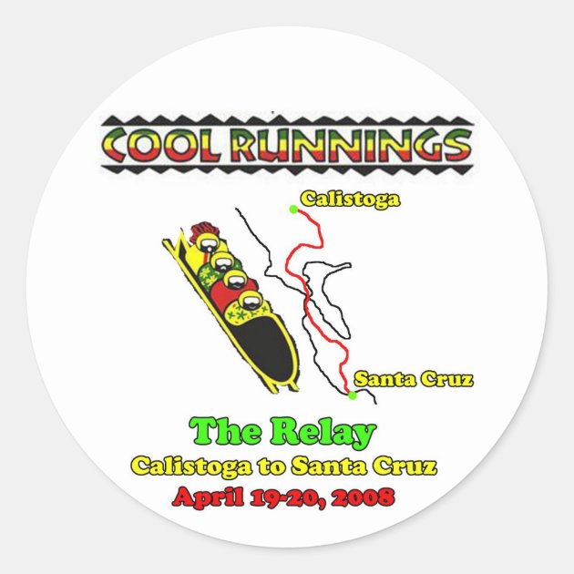 The Relay Team Cool Runnings sticker Zazzle