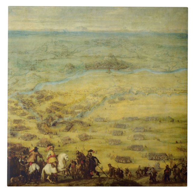 The Relief of the Fortress of Lerida Ceramic Tile (Front)