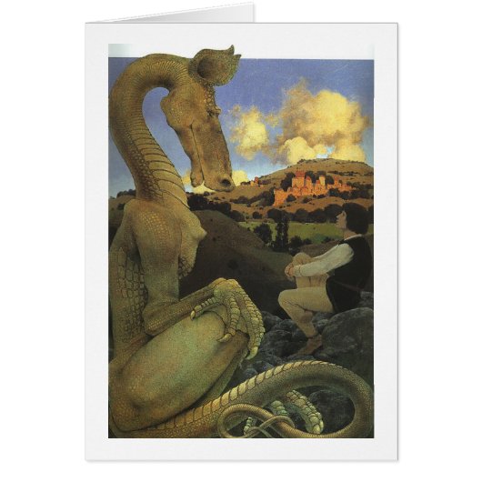 The Reluctant Dragon, Maxfield Parrish Cards (Front)