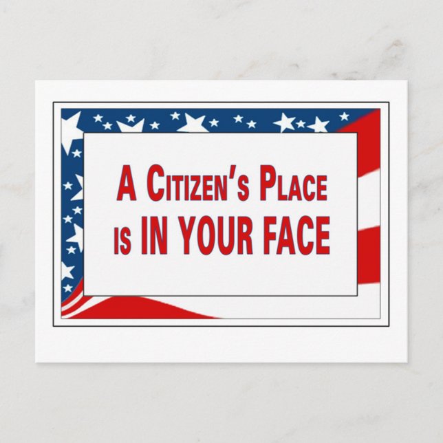 the Remind Them They Work for Us Postcards (Front)