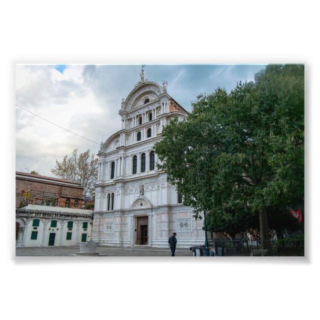 The Renaissance Facade of San Zaccaria Church Photo Print (Front)