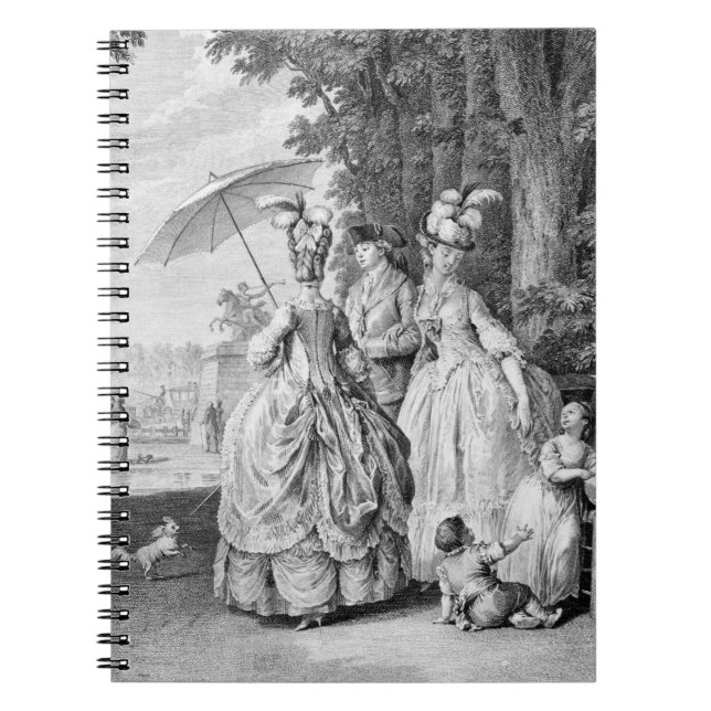 The Rendezvous at Marly, engraved by Carl Guttenbe Notebook (Front)