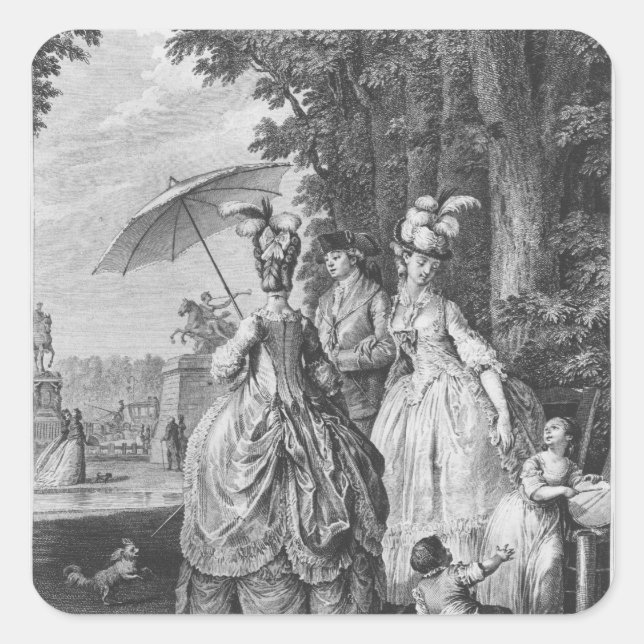 The rendezvous for Marly Square Sticker (Front)