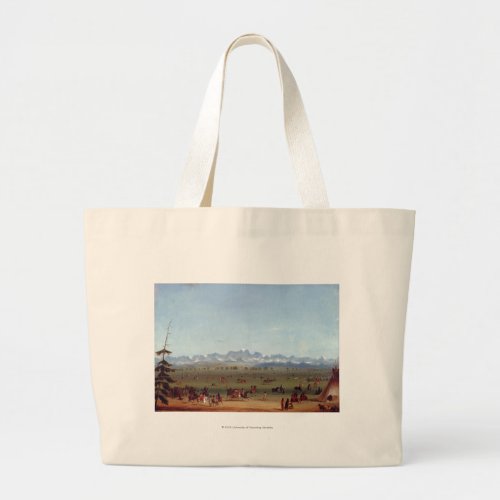 The Rendezvous Near Green River Large Tote Bag