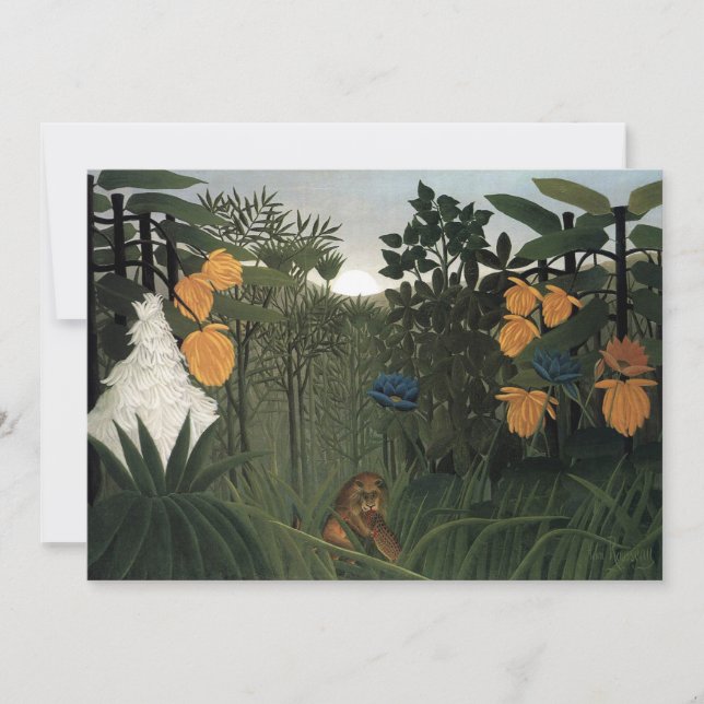 The Repast of the Lion | Henri Rousseau (Front)