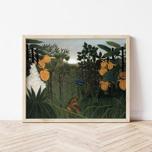 The Repast of the Lion   Henri Rousseau Poster