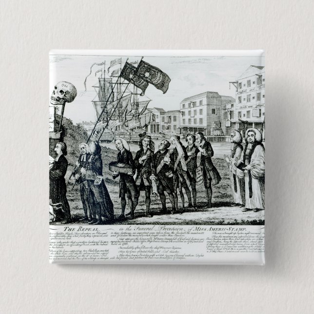 The Repeal, or the Funeral Procession Button (Front)