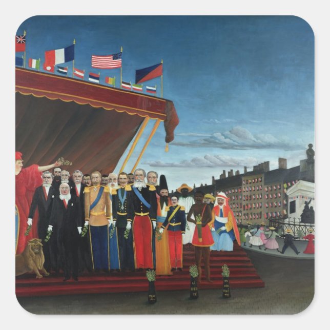 The Representatives of Foreign Powers Square Sticker (Front)