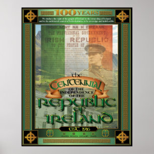 The Republic of Ireland Centennial. Poster