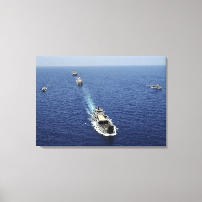 The Republic of the Philippines Navy ships Canvas Print (Front)