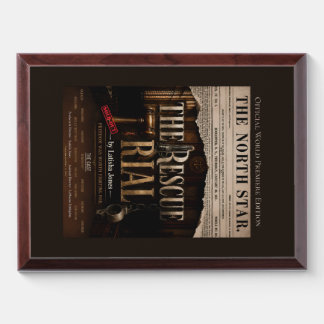 The Rescue Trial Official World Premiere Vintage Award Plaque