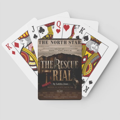 The Rescue Trial Official World Premiere Vintage Poker Cards