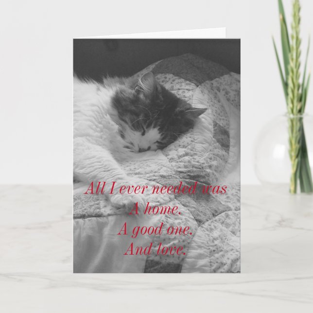 The rescued. thank you card (Front)