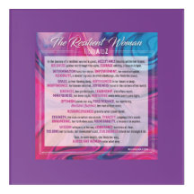 The Resilient Woman Acrylic Wall Art 12" x 12"