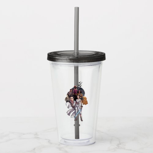 The Resistance Fighters Illustration Acrylic Tumbler