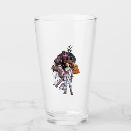 The Resistance Fighters Illustration Glass