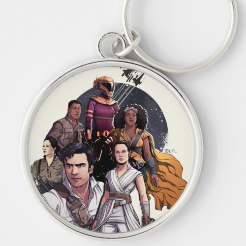 The Resistance Fighters Illustration Keychain