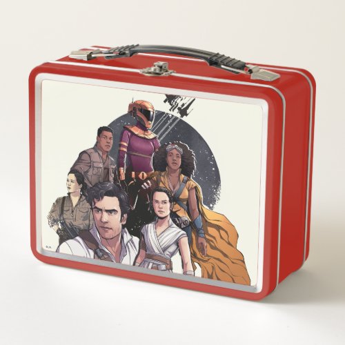 The Resistance Fighters Illustration Metal Lunch Box