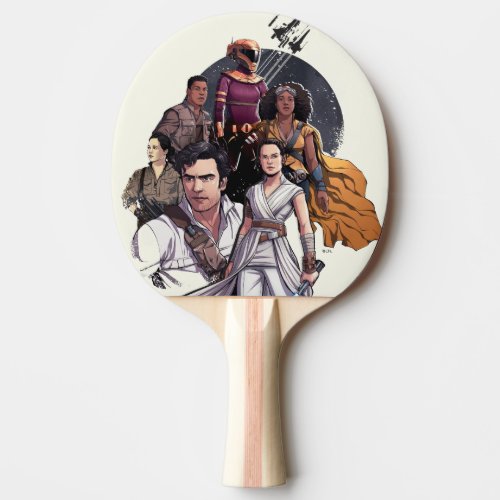 The Resistance Fighters Illustration Ping Pong Paddle