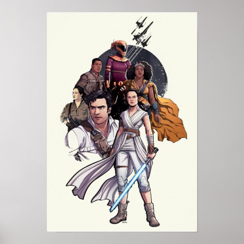 The Resistance Fighters Illustration Poster